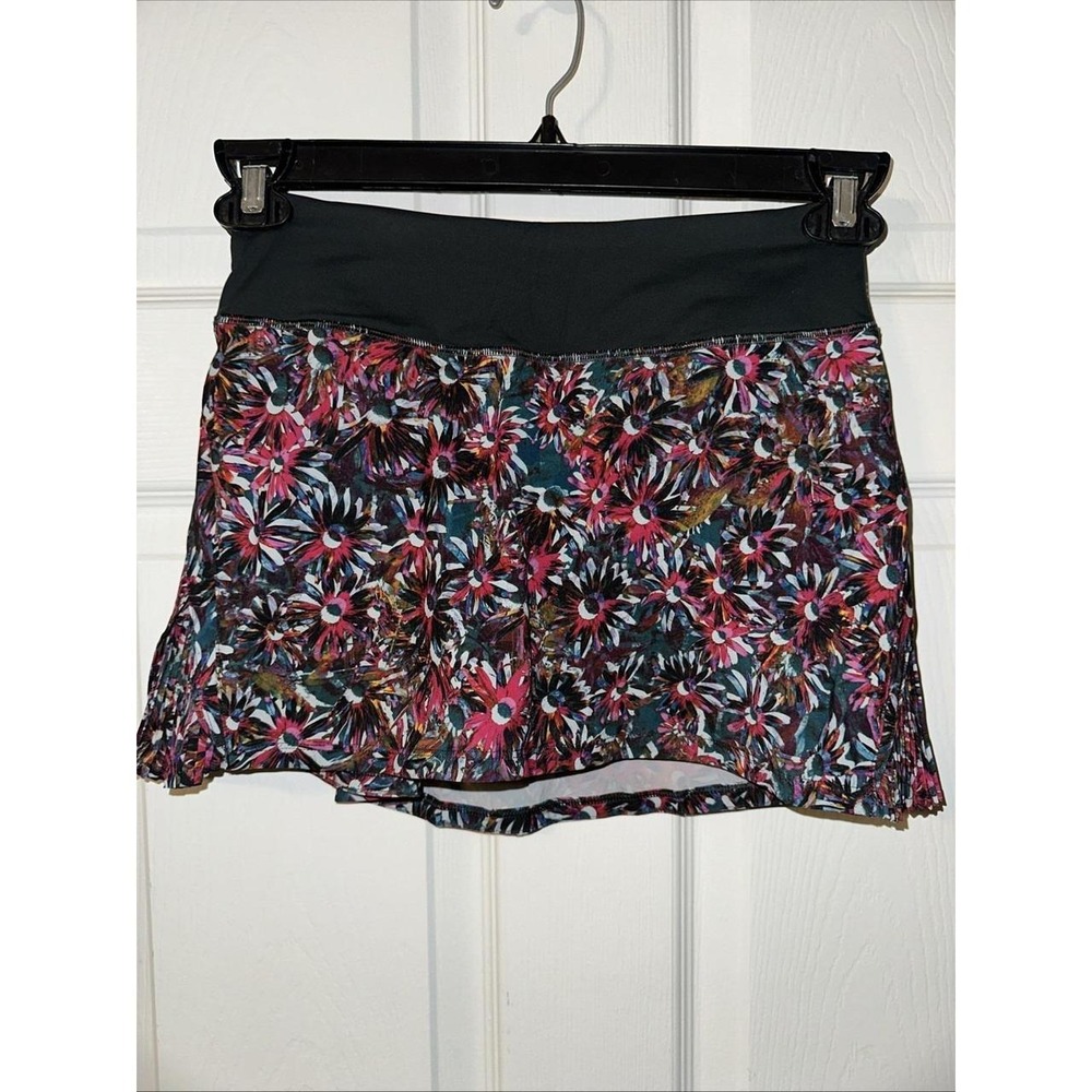 Lululemon Athletica Black Active Tennis & Golf Active Mini Skort Skirt Size 2